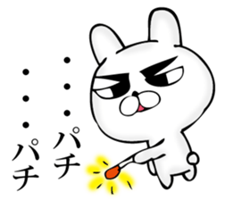 Manly rabbit Slightly sticker #11816328