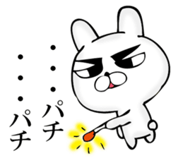 Manly rabbit Slightly sticker #11816328