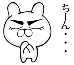 Manly rabbit Slightly sticker #11816333