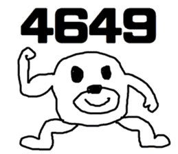 white bear Himokkuma3 sticker #11816408
