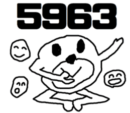 white bear Himokkuma3 sticker #11816409