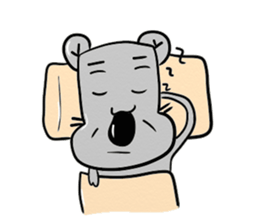 big nose hippo sticker #11816419