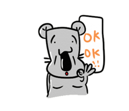 big nose hippo sticker #11816440