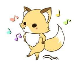 Mr. Komaru of a fox sticker #11816830