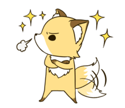 Mr. Komaru of a fox sticker #11816834