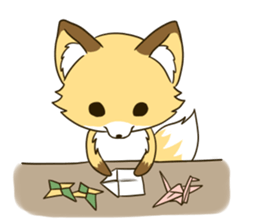 Mr. Komaru of a fox sticker #11816842