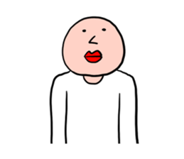 Men of a straight face sticker #11817174