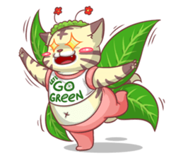 CatRabbit ; Go Green sticker #11817935