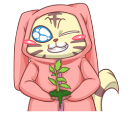 CatRabbit ; Go Green sticker #11817941