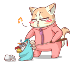 CatRabbit ; Go Green sticker #11817944