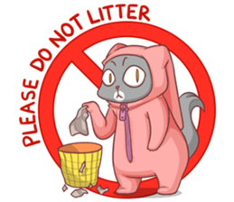 CatRabbit ; Go Green sticker #11817952