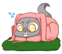 CatRabbit ; Go Green sticker #11817959