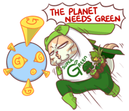 CatRabbit ; Go Green sticker #11817960