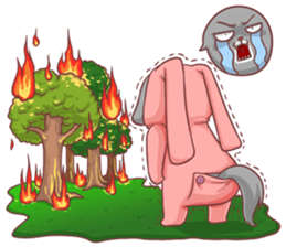 CatRabbit ; Go Green sticker #11817962