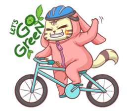 CatRabbit ; Go Green sticker #11817965