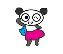 SUPER panda-chan sticker #11818310
