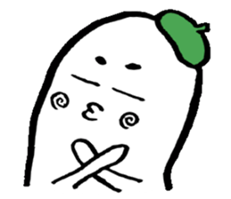 Ghost artist wearing a beret sticker #11819015