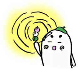 Ghost artist wearing a beret sticker #11819016