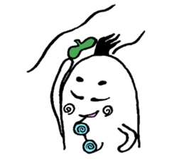 Ghost artist wearing a beret sticker #11819020