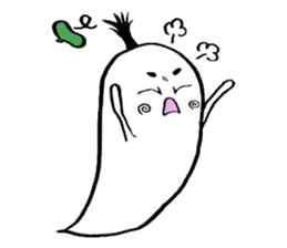 Ghost artist wearing a beret sticker #11819021