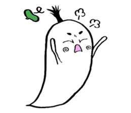 Ghost artist wearing a beret sticker #11819021