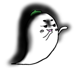 Ghost artist wearing a beret sticker #11819030