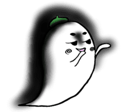 Ghost artist wearing a beret sticker #11819030