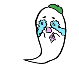 Ghost artist wearing a beret sticker #11819034