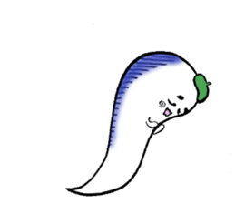 Ghost artist wearing a beret sticker #11819036