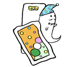 Ghost artist wearing a beret sticker #11819041