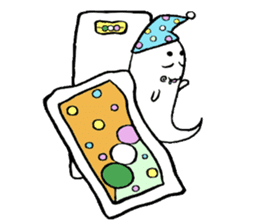 Ghost artist wearing a beret sticker #11819041