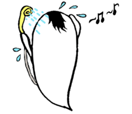 Ghost artist wearing a beret sticker #11819044