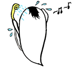 Ghost artist wearing a beret sticker #11819044