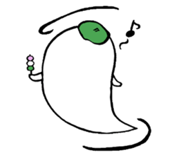 Ghost artist wearing a beret sticker #11819051