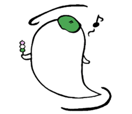 Ghost artist wearing a beret sticker #11819051