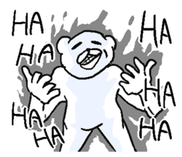 He is uzai bear. sticker #11819069