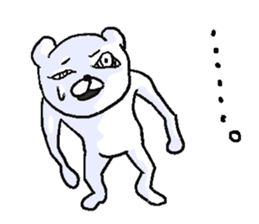 He is uzai bear. sticker #11819091