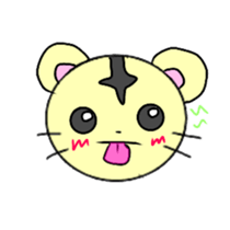 TIGER BIG FACE sticker #11819149