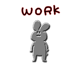 worker rabbit sticker sticker #11819255