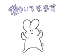 worker rabbit sticker sticker #11819275