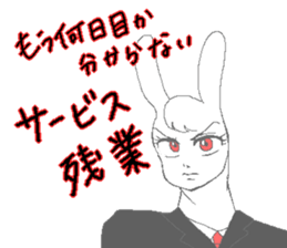 worker rabbit sticker sticker #11819279