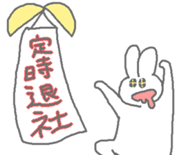 worker rabbit sticker sticker #11819280