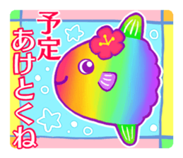 Rainbow color sticker sticker #11819818