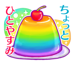 Rainbow color sticker sticker #11819826