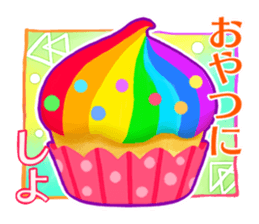 Rainbow color sticker sticker #11819827