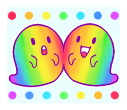 Rainbow color sticker sticker #11819839
