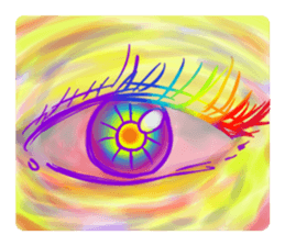 Rainbow color sticker sticker #11819843