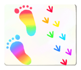 Rainbow color sticker sticker #11819846