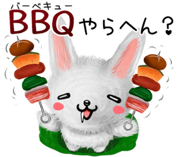 Rabbit stuffed kansaiben early summer sticker #11820020