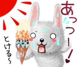 Rabbit stuffed kansaiben early summer sticker #11820027